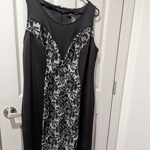 SIZE 18 BLACK DRESS BY ASHLEY STEWART